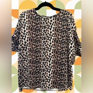 Leopard Print Women's Top